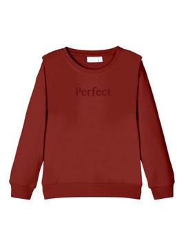 Sweat Name It Helene Vermelho para Menina