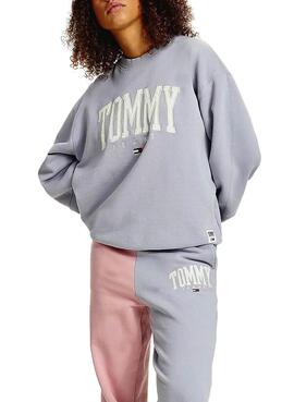 Sweat Tommy Jeans Collegiate Lila para Mulher