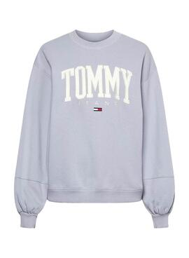 Sweat Tommy Jeans Collegiate Lila para Mulher