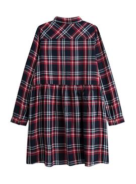 Vestido Pepe Jeans Luli Tartan Azul Marinho para Menina