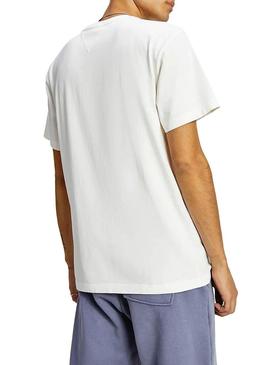 T-Shirt Tommy Jeans Collegiate Branco para Homem