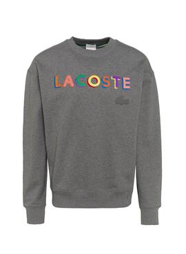 Sweat Lacoste Live Cinza Unissex
