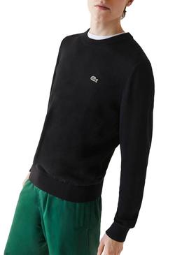 Sweat Lacoste Tricot Black Para Homem