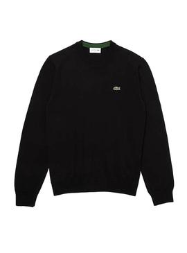 Sweat Lacoste Tricot Black Para Homem