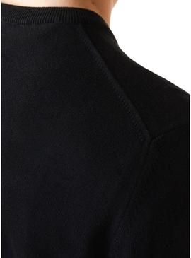 Sweat Lacoste Tricot Black Para Homem