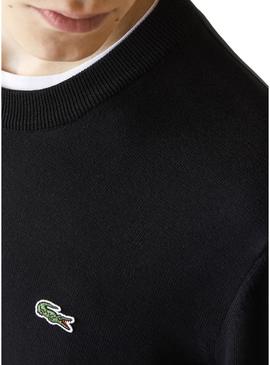 Sweat Lacoste Tricot Black Para Homem