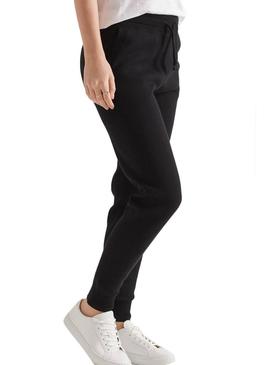 Pantalon Superdry Joger Studios Preto para Mulher