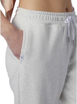 Pantalon Fato de treino New Balance Athletics Cinza Mulher
