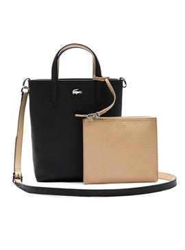 Bolsa Lacoste Reversível Preto bege para Mulher