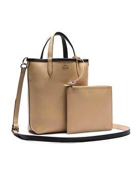 Bolsa Lacoste Reversível Preto bege para Mulher