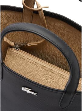 Bolsa Lacoste Reversível Preto bege para Mulher