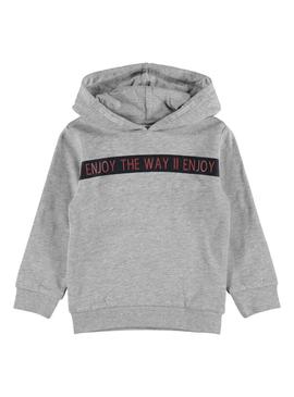 Sweat Name It Nik Cinza para Menino