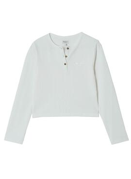 T-Shirt Pepe Jeans Sander Branco para Menina