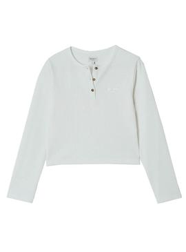 T-Shirt Pepe Jeans Sander Branco para Menina