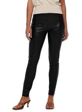 Leggins Only Jessie Faux Leather Preto para Mulher