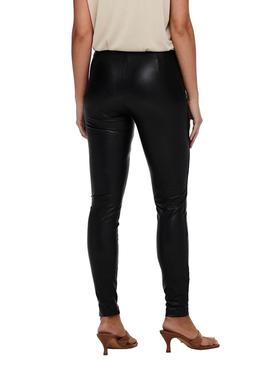 Leggins Only Jessie Faux Leather Preto para Mulher