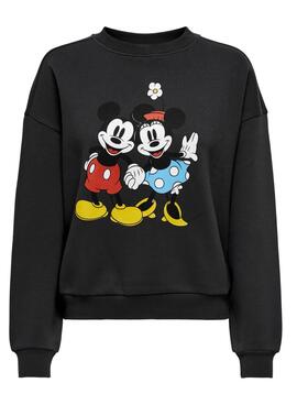 Sweat Only Disney Life Preto para Mulher