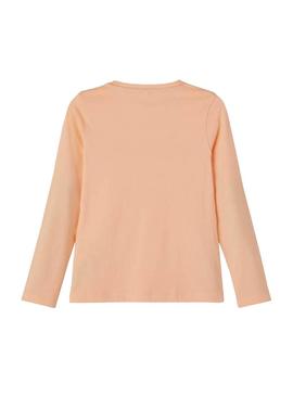 T-Shirt Name It Nejad Top Box Naranja Para Menina