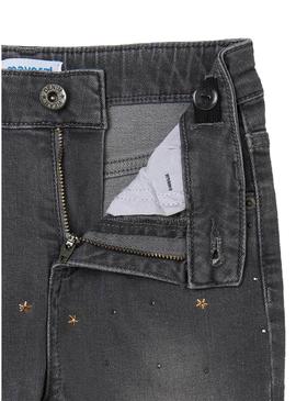 Jeans Mayoral High Rise Cinza para Menina
