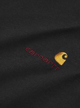 T-Shirt Carhartt American Script Preto Homem