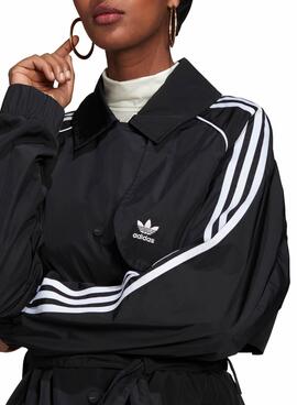 Trench Adidas Adicolor Coat Classics Preto Mulher