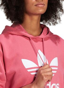 Sweat Adidas Trf Hoodie Rosa para Mulher