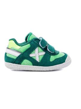 Sapatilhas Munich Baby Goal VCO 1425 Verde Menino