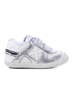 Sapato Munich Baby Goal VCO 1431 Silver Menina