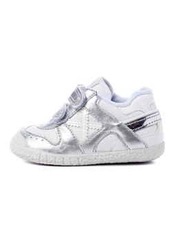 Sapato Munich Baby Goal VCO 1431 Silver Menina