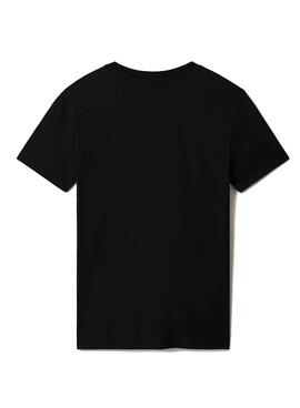 T-Shirt Napapijri Samix Preto para Homem