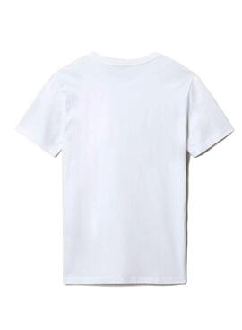 T-Shirt Napapijri Salis Branco para Homem