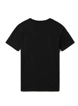 T-Shirt Napapijri Salis Preto para Homem