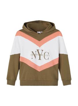 Sweat Name It Folinka Verde para Menina