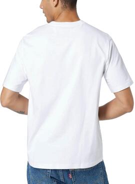 T-Shirt Levis Ajuste Relaxado Branco para Homem