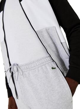 Fato de treino Lacoste Color Block Cinza para Homem
