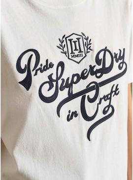 T-Shirt Superdry Pride In Craft bege para Mulher