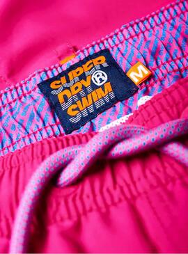 Swimsuit Superdry Volley Rosa Homens
