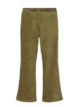 Pantalon Name It Fonebella Bootcut Verde para Menina