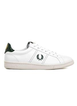 Tênis Fred Perry Couro B721 Branco e Verde