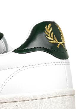 Tênis Fred Perry Couro B721 Branco e Verde