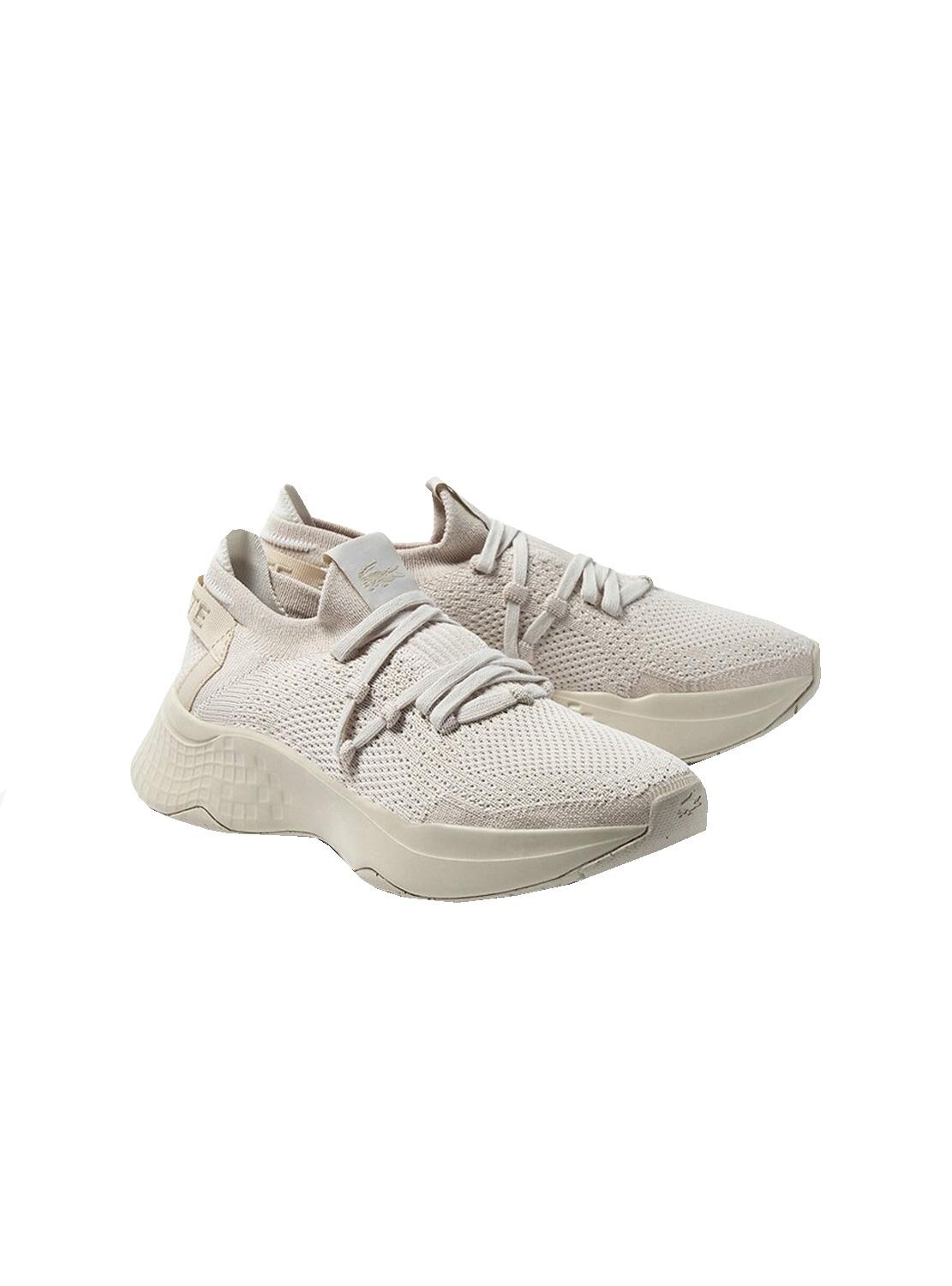Sapatilhas Lacoste Court Drive Knit Beige Mulher