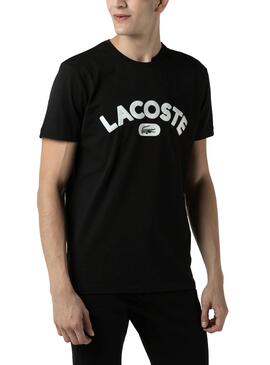 T-Shirt Lacoste Logo Preto para Homem