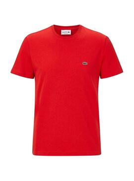T-Shirt Lacoste Basica Vermelho para Homem