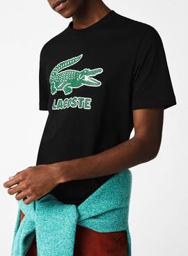 T-Shirt Lacoste TH0063 Preto para Homem