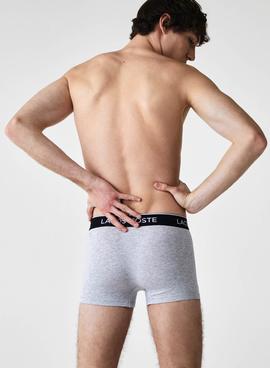 Pack 3 Cuecas Lacoste Boxer Cinza para Homem