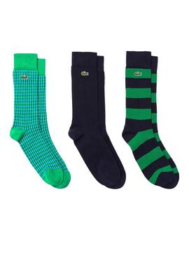 Pack 3 Maias Lacoste Prints para Homem