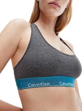 Sujetador Calvin Klein Unlined Cinza para Mulher