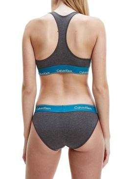 Calcinha Calvin Klein Classic Cinza para Mulher