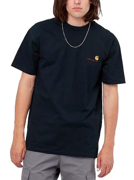 T-Shirt CARHARTT S/S Script Embroidery T-Shirt Preto de Homem