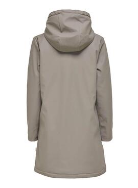 Casaca Only Sally Raincoat Cinza para Mulher
